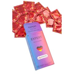 Презервативы EXPERT WILD LOVE № 12+3 (ребристые с точками), 12+3 шт.