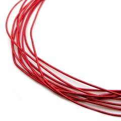 Канитель мягкая, гладкая KAN/MD, 0,5 мм глянец, бургундский