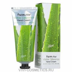 Крем для рук с экстрактом алоэ FARMSTAY Visible Difference Hand Cream Aloe 100 мл