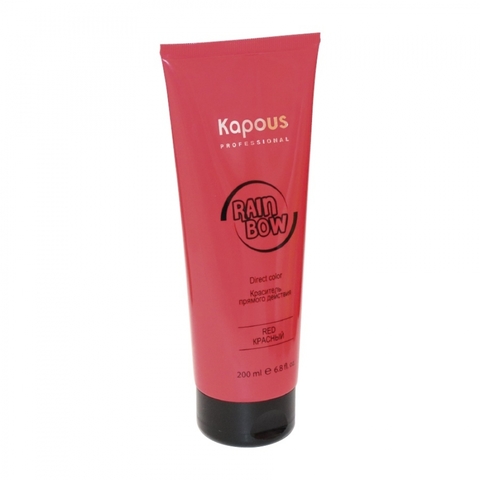 Краситель прямого действия для волос Красный «Rainbow», Kapous, 200 мл