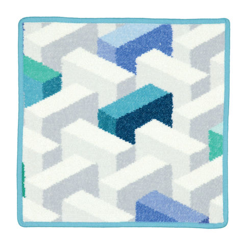 Салфетка 30x30 Feiler Maze 210-231 silver-sea green серебряный-бирюзовый