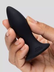 Черная анальная вибропробка Sensation Rechargeable Vibrating Butt Plug - 8,9 см. - 