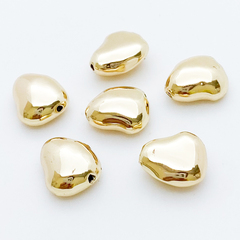 Бусина, цвет золото, размер около 10*8,5 мм, цена за 1 шт