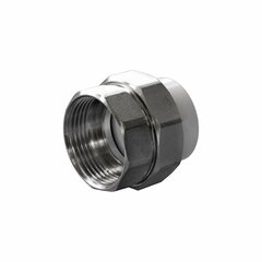 Муфта ПП разъемная 25-1/2'' , с внутренней резьбой, белая, Политэк