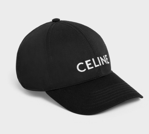 Бейсболка Celine из хлопка, черный