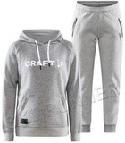 Костюм спортивный Craft Overhead Logo Hoody  Grey  + Core Soul Sweatpants женский
