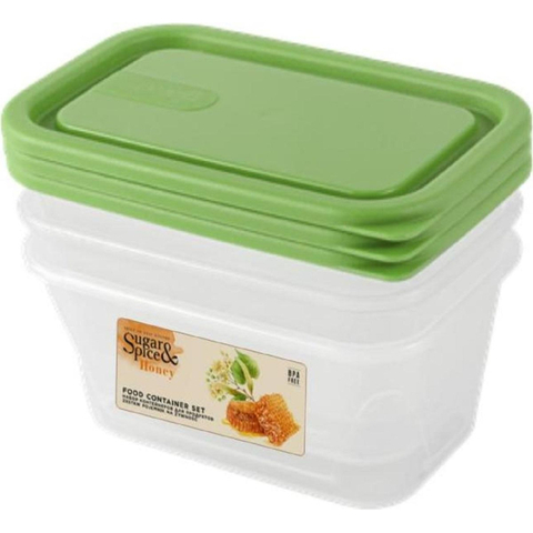 Набор контейнеров для продуктов Sugar&Spice Honey (3х0,2л) фисташка