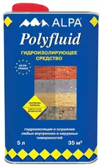 Средство гидроизолирующее Alpa Polyfluid 5 л