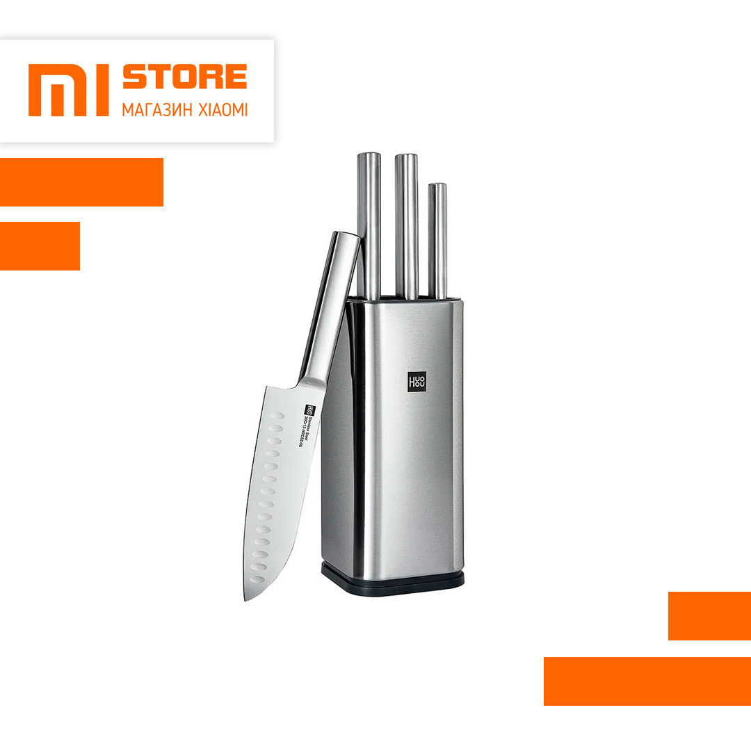 Набор ножей Xiaomi HuoHou Stainless steel kitchen Knife set HU0095 ...