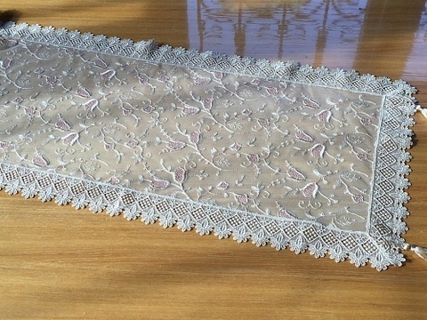 Дорожка на стол 40х140 Domus 3457 белая