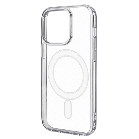 Силиконовый чехол с магнитом (MagSafe) Clear Case для iPhone 14 Pro Max (Прозрачный)