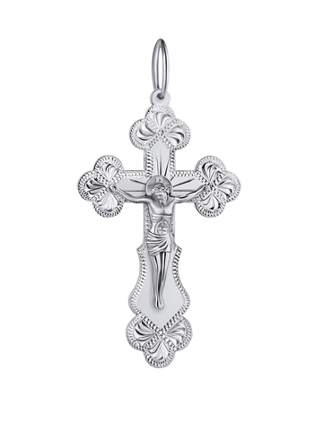 Крестик православный из серебра