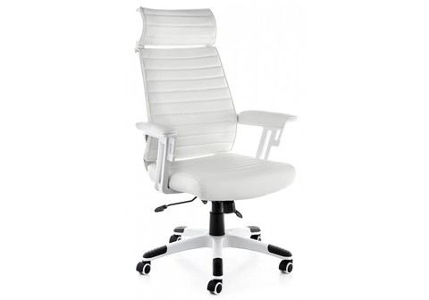Офисное кресло для персонала и руководителя Компьютерное Sindy белое 71*71*112 Белый