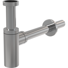 A400 Сифон для умывальника 32 DESIGN, цельнометаллический, круглый