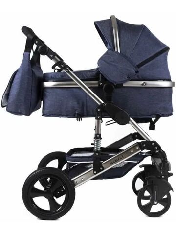 Коляска для новорожденных трансформер, 2в1 Luxmom 555 Серый Лен