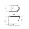 Унитаз безободковый подвесной BelBagno ACQUA BB340CHR