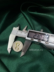 Пуговицы Скиапар. глянцевая золотистая 