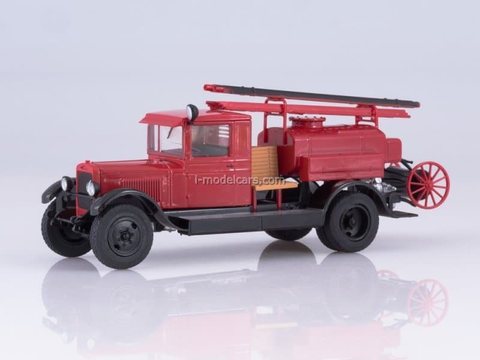 ZIS-5 PMZ-2 fire truck tanker 1:43 DeAgostini Auto Legends USSR Trucks SE#6