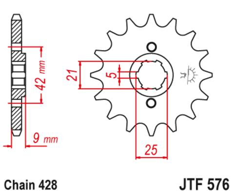 Звезда ведущая JTF576 19