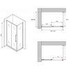 Abber Schwarzer Diamant AG30130H-S60 Душевой уголок, 130x60x195