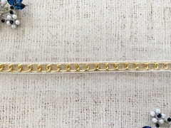 Тесьма цепочка на сетке, ш. 4 см