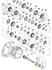 ПОДШИПНИК КПП ВТОР ВАЛА ПЕРЕДНИЙ РОЛИКОВЫЙ NEXIA, LANOS, CHANCE, CRUZE, LACETTI, GENTRA, AVEO -2011, ESP