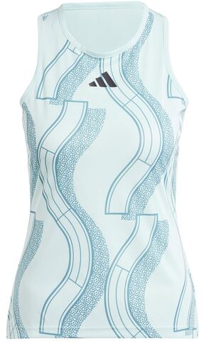 Топ теннисный Adidas Club Tennis Graphic Tank Top - semi flash aqua/arctic fusion