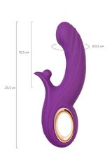 Фиолетовый вибратор Julli с функций Up&Down - 20,5 см. - 