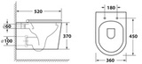 Унитаз подвесной безободковый OWL Curve Cirkel-H с сиденьем DP микролифт