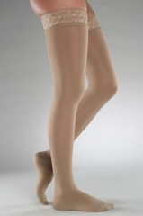 Чулки с кружевной резинкой на широкое бедро mediven comfort