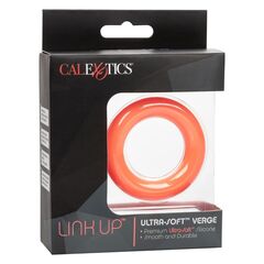 Оранжевое эрекционное кольцо Link Up Ultra-Soft Verge. - 