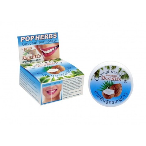 POPHERBS Coconut Toothpaste (Зубная паста с кокосом), 30 г.