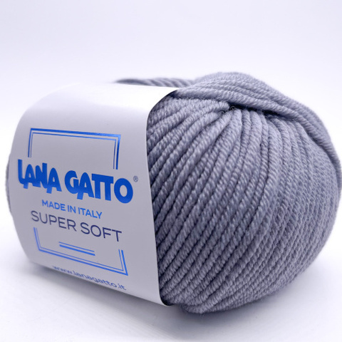 Пряжа Lana Gatto Super Soft 14126 серый (уп.10 мотков)