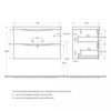 BelBagno BB800/450-LV-MR-FT Раковина из литьевого мрамора, 800x450x142, BB800/450-LV-MR-FT