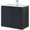 Aquanet 277527 Тумба Алвита new 80 подвесная 2 дв. цв.антрацит (277527)