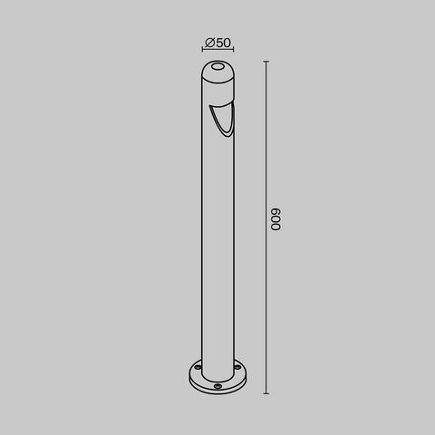 Ландшафтный светодиодный светильник Maytoni Hagen O423FL-L5GF