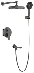 Душевая система BELZ B80713-3 встраеваемая, латунь, графит