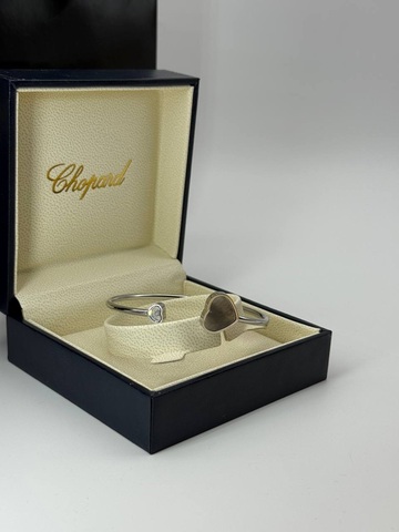 Браслет сердце серый перламутр Chopard VGOLD