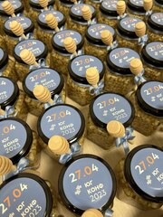 Брендированный мед с орехами для корпоративных подарков