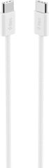 Кабель TTEC AlumiCable 60W USB-C to USB-C Fast Charge Cable, 100см, белый