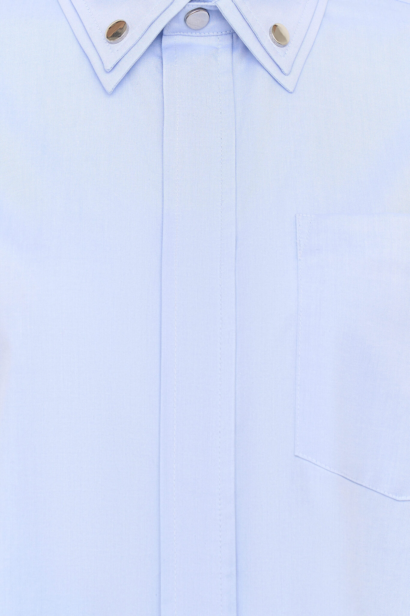 Хлопковая рубашка c кнопками на воротнике