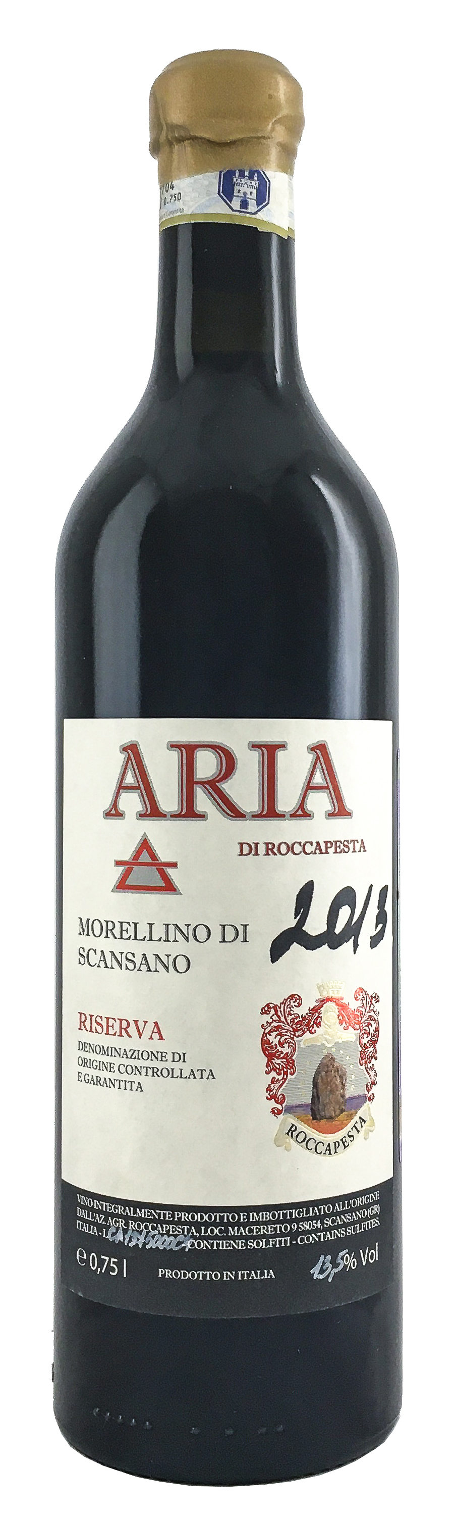 Вино Ария ди Роккапеста сухое красное з.н.м.п. кат. DOCG Мореллино ди Скансано рег.Тоскана 0,75л.