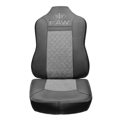 Чехлы FAW J7 (экокожа, черный, серая вставка)