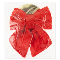 Декоративный бант Нарядный, Красный, 21,5*24,5 см, 1 шт.