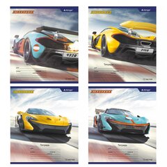 
          Тетрадь 12л., линия, Alingar, скрепка, блок офсет, 100% белизна, мелованный картон (стандарт), "Off road"