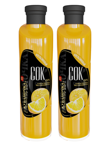 Сок апельсиновый Кубаночка 0,75л ст/б