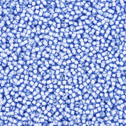Японский бисер TOHO Round 15/0 (№933), окрашенный изнутри прозрачный