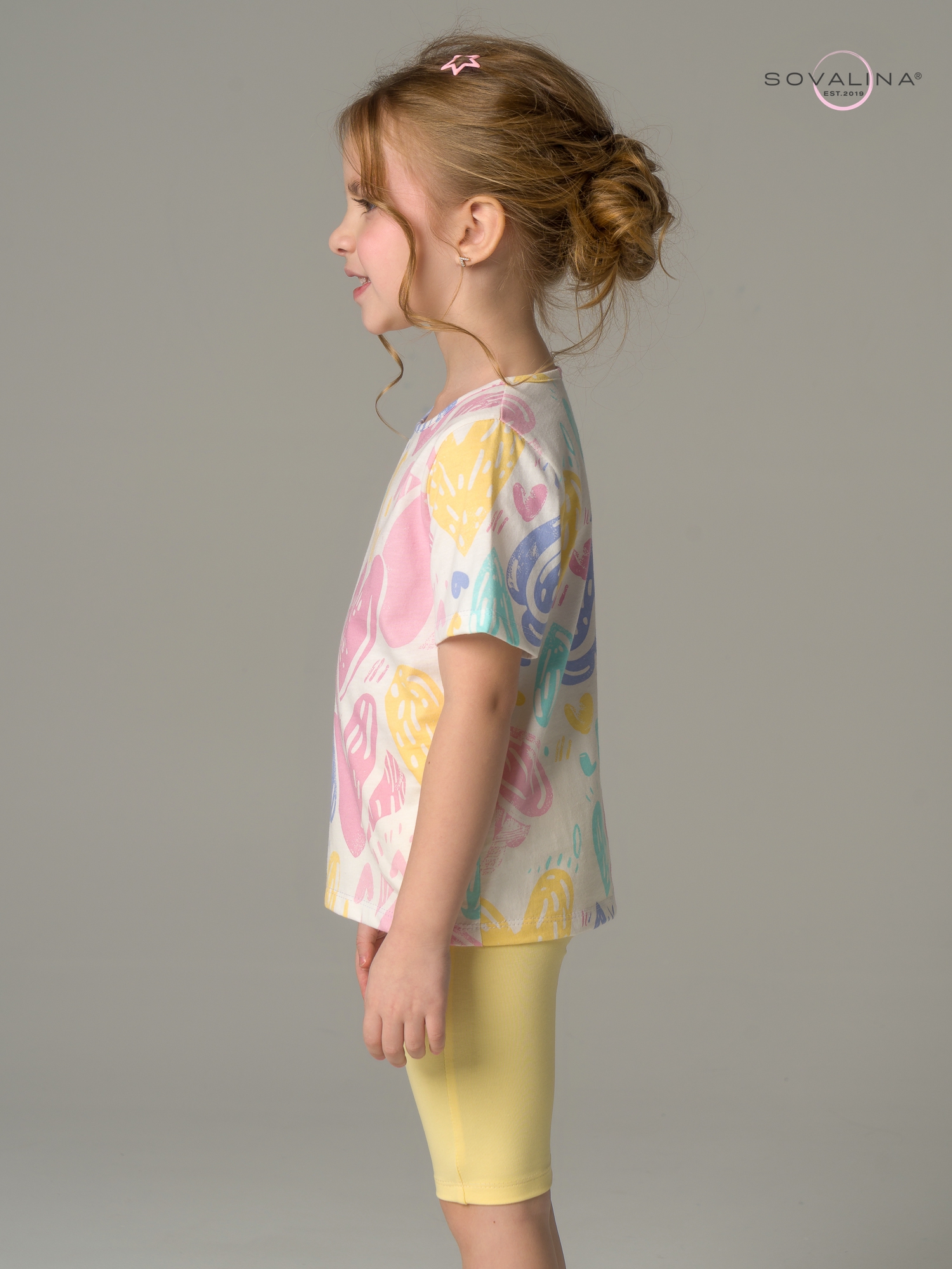 Костюм Актив акварельные сердечки-банан