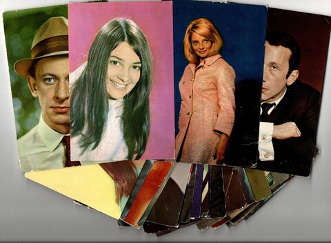 №11 Подборка открыток с артистами СССР - 1960-е, 1970-е годы - 30 штук — чистые, цветные, без повторов