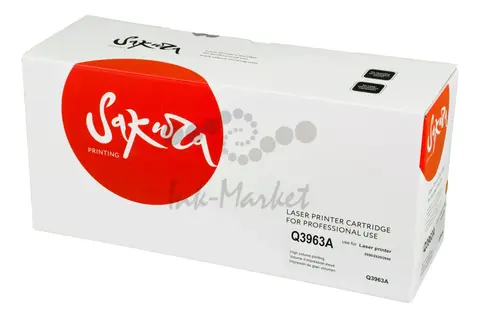 Картридж Sakura Q3963A (122A) для HP, пурпурный, 4000 к.